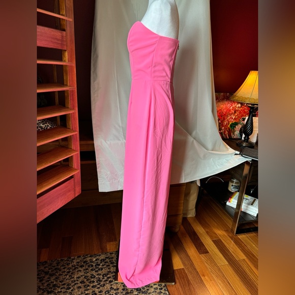 Amanda Uprichard Cherri Gown in Hot Pink - Picture 3 of 6